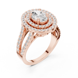 Ladies Ring DDLR-348@7 - Rose Gold - Image