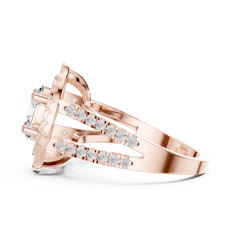 Ladies Ring DDLR-348@7 - Rose Gold - Image