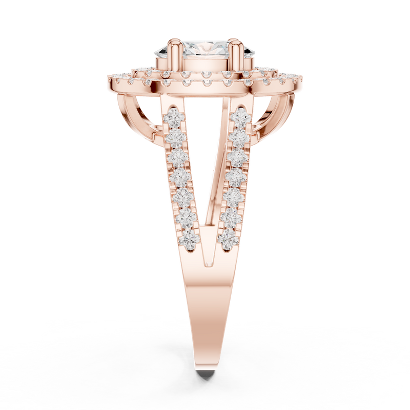 Ladies Ring DDLR-348@7 - Rose Gold - Image