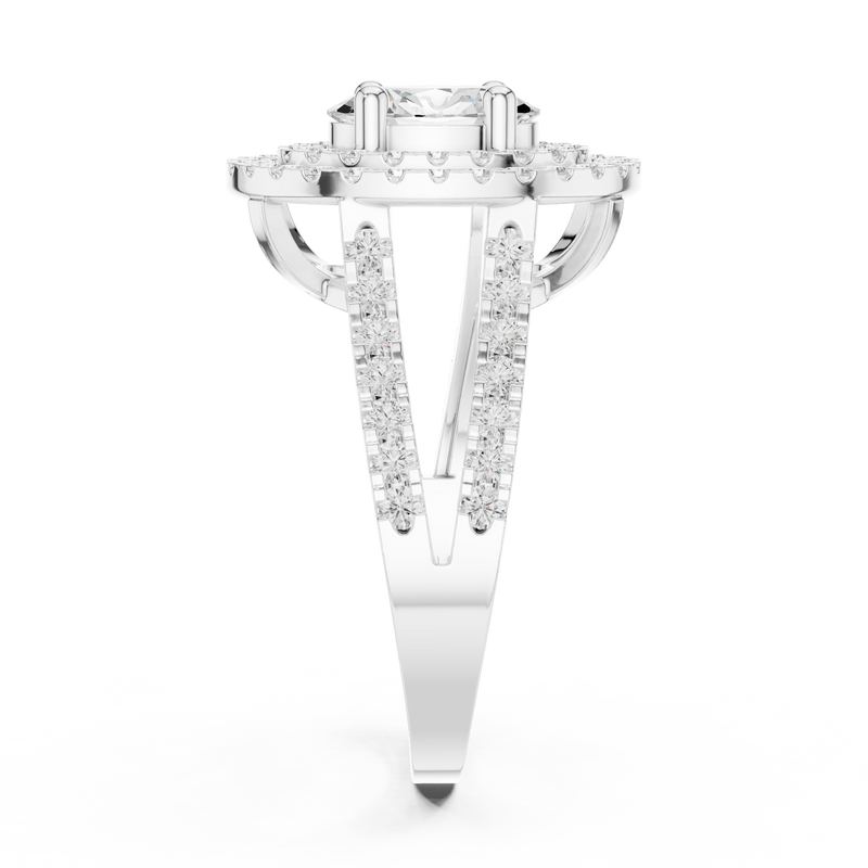Ladies Ring DDLR-348@7 - White Gold - Image