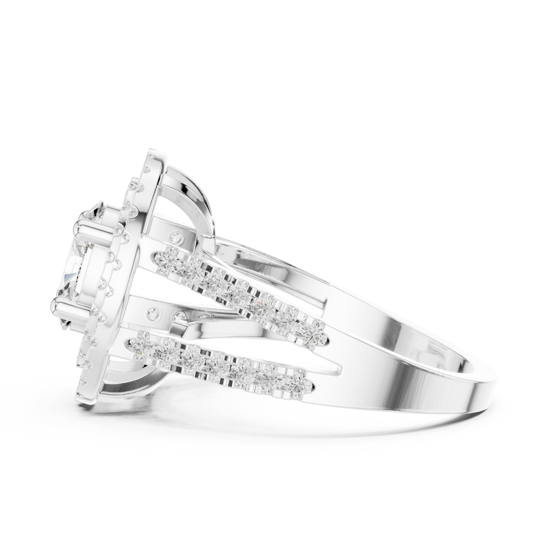 Ladies Ring DDLR-348@7 - White Gold - Image