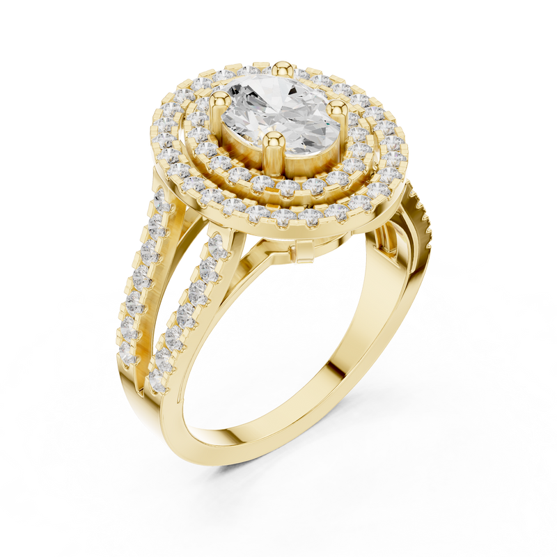 Ladies Ring DDLR-348@7 - Yellow Gold - Image