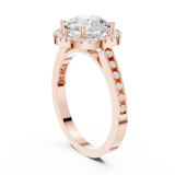 Ladies Ring DDLR-349@7 - Rose Gold - Image