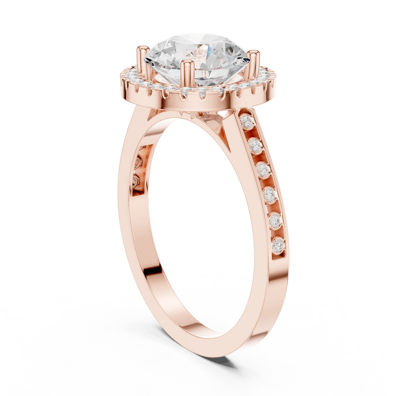 Ladies Ring DDLR-349@7 - Rose Gold - Image