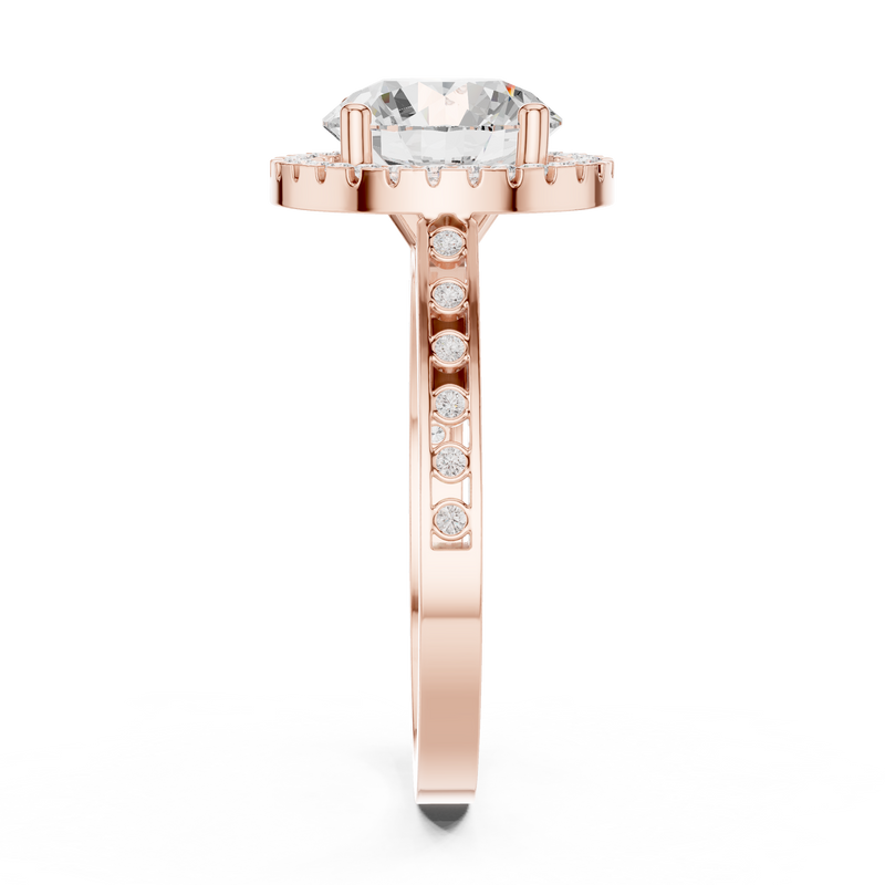 Ladies Ring DDLR-349@7 - Rose Gold - Image