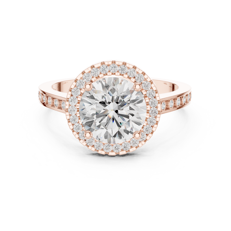 Ladies Ring DDLR-349@7 - Rose Gold - Image