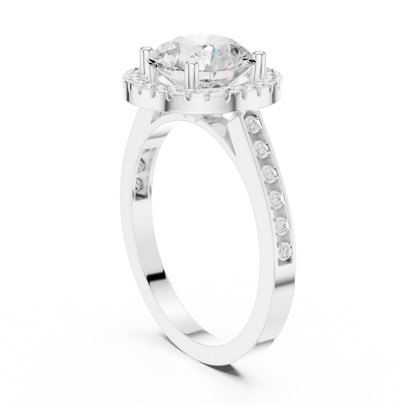 Ladies Ring DDLR-349@7 - White Gold - Image