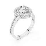 Ladies Ring DDLR-349@7 - White Gold - Image