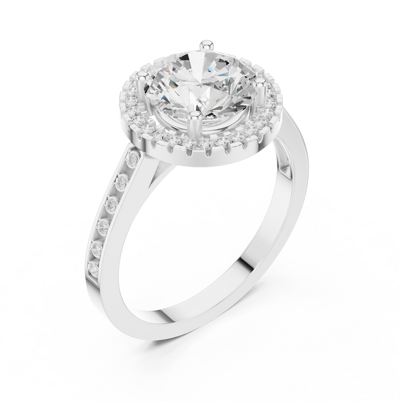 Ladies Ring DDLR-349@7 - White Gold - Image