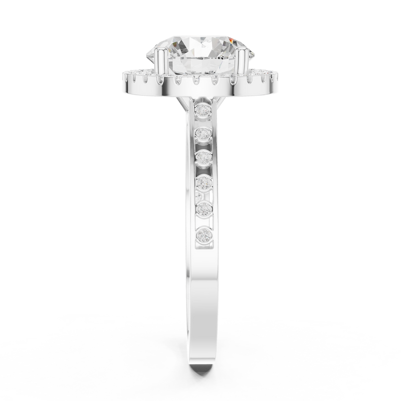Ladies Ring DDLR-349@7 - White Gold - Image