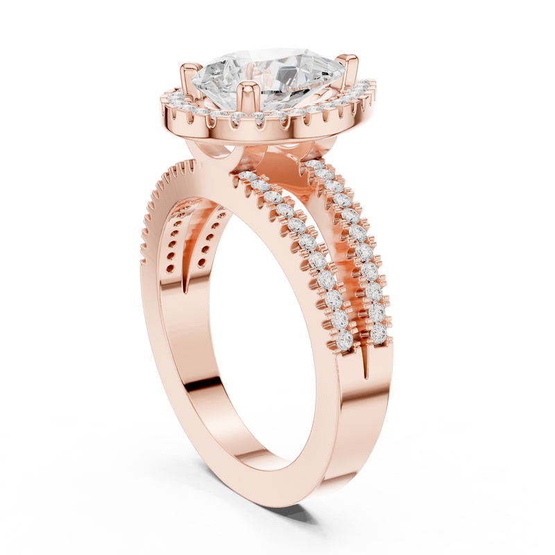 Ladies Ring DDLR-350@7 - Rose Gold - Image