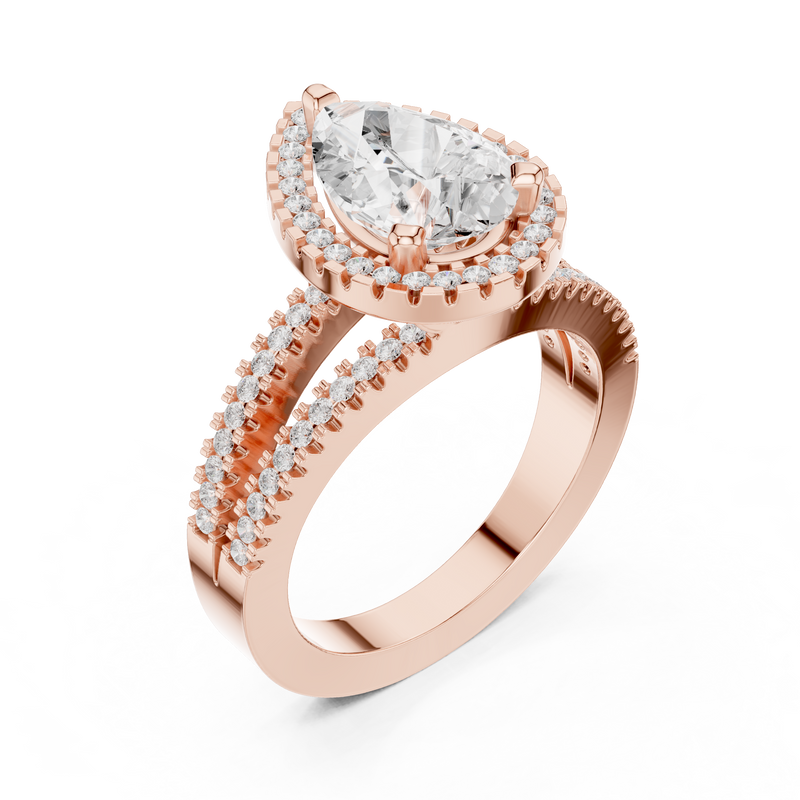 Ladies Ring DDLR-350@7 - Rose Gold - Image