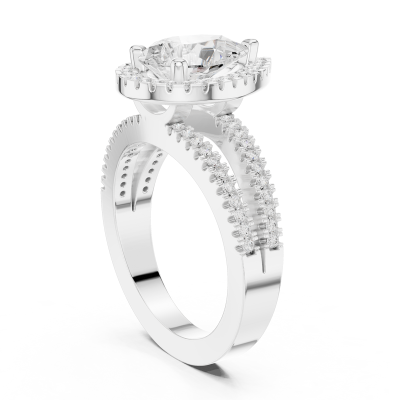 Ladies Ring DDLR-350@7 - White Gold - Image