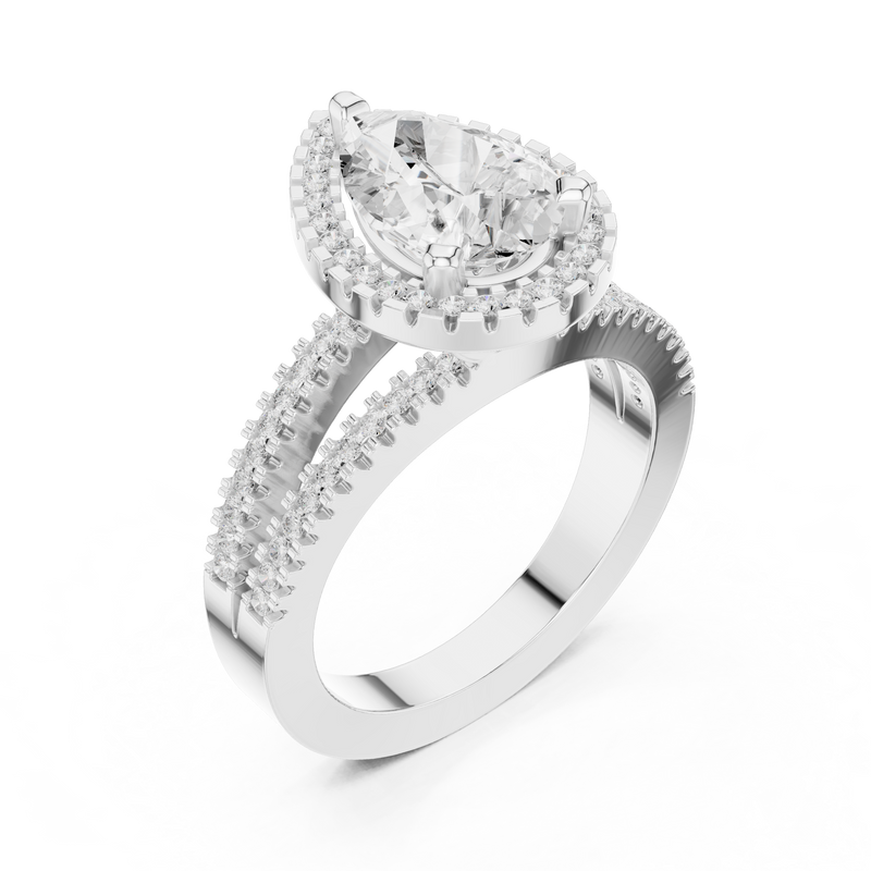 Ladies Ring DDLR-350@7 - White Gold - Image
