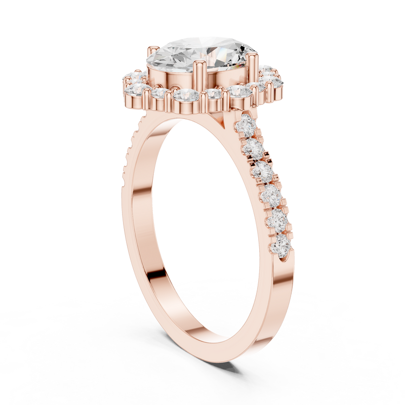 Ladies Ring DDLR-351@7 - Rose Gold - Image