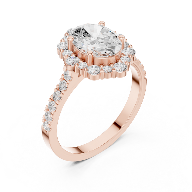 Ladies Ring DDLR-351@7 - Rose Gold - Image