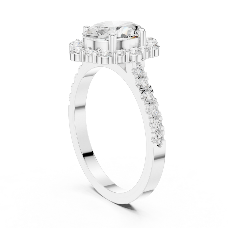 Ladies Ring DDLR-351@7 - White Gold - Image