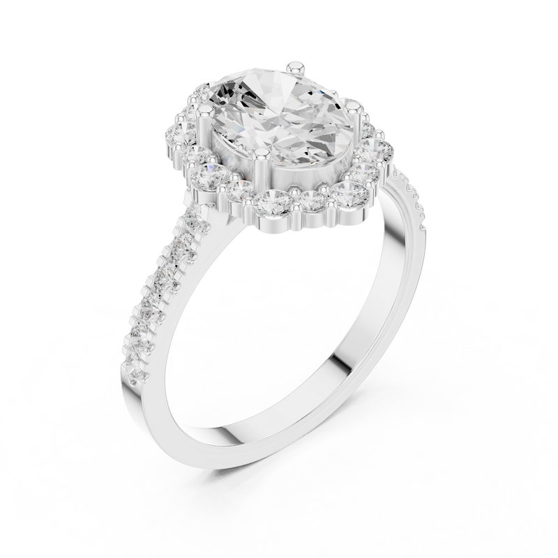 Ladies Ring DDLR-351@7 - White Gold - Image