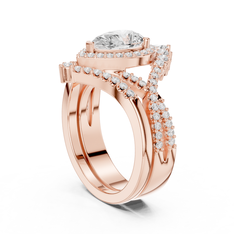 Ladies Ring DDLR-353@7 - Rose Gold - Image