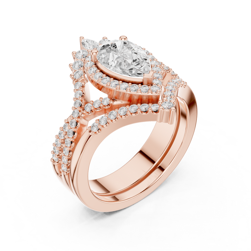 Ladies Ring DDLR-353@7 - Rose Gold - Image