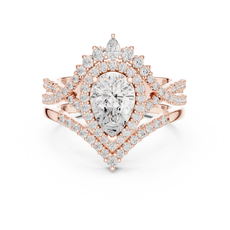 Ladies Ring DDLR-353@7 - Rose Gold - Image