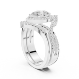 Ladies Ring DDLR-353@7 - White Gold - Image