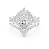 Ladies Ring DDLR-353@7 - White Gold - Image