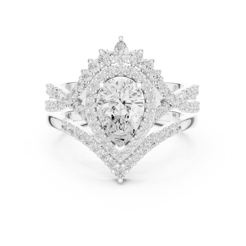 Ladies Ring DDLR-353@7 - White Gold - Image