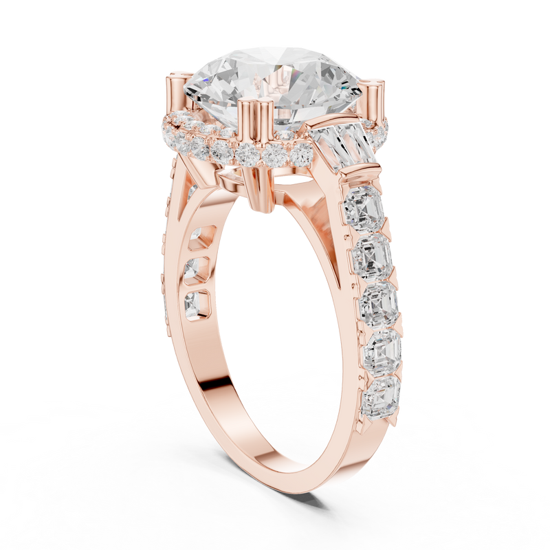 Ladies Ring DDLR-354@7 - Rose Gold - Image
