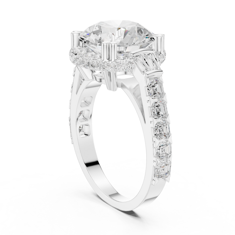 Ladies Ring DDLR-354@7 - White Gold - Image