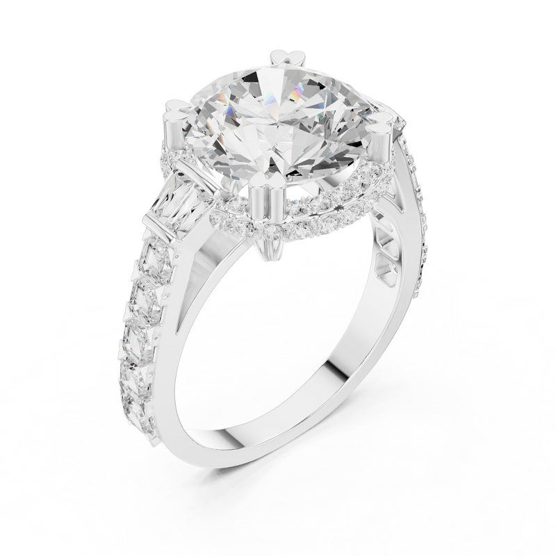 Ladies Ring DDLR-354@7 - White Gold - Image