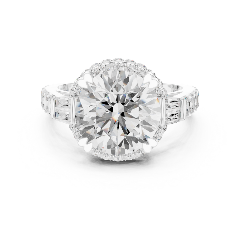 Ladies Ring DDLR-354@7 - White Gold - Image
