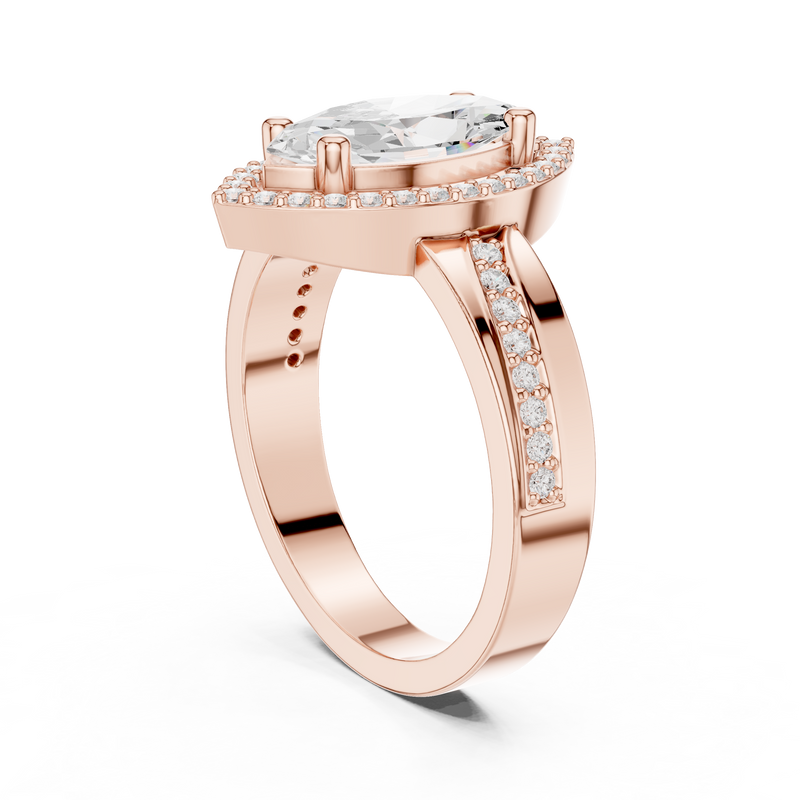 Ladies Ring DDLR-355@7 - Rose Gold - Image