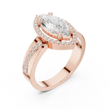 Ladies Ring DDLR-355@7 - Rose Gold - Image