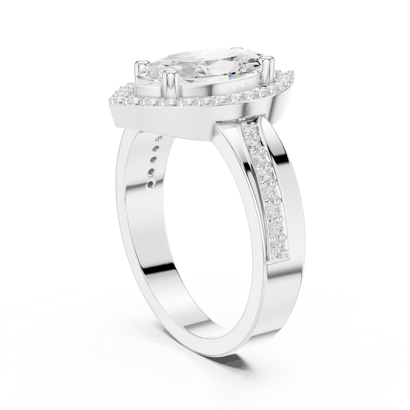 Ladies Ring DDLR-355@7 - White Gold - Image