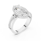 Ladies Ring DDLR-355@7 - White Gold - Image