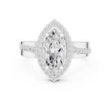 Ladies Ring DDLR-355@7 - White Gold - Image