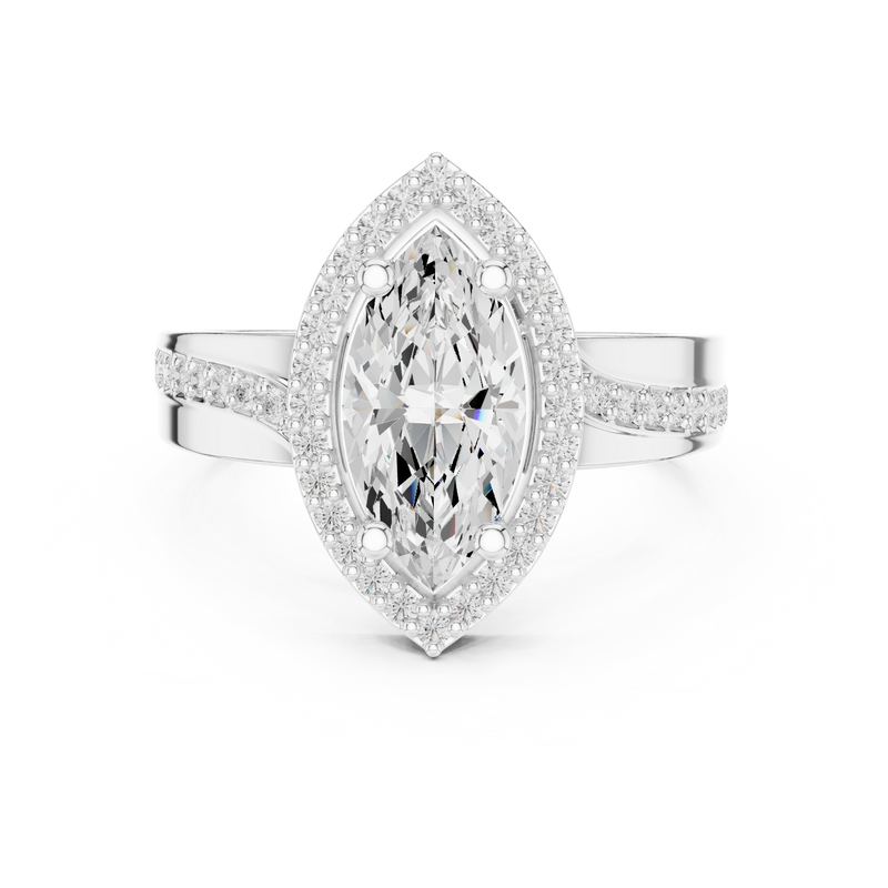 Ladies Ring DDLR-355@7 - White Gold - Image