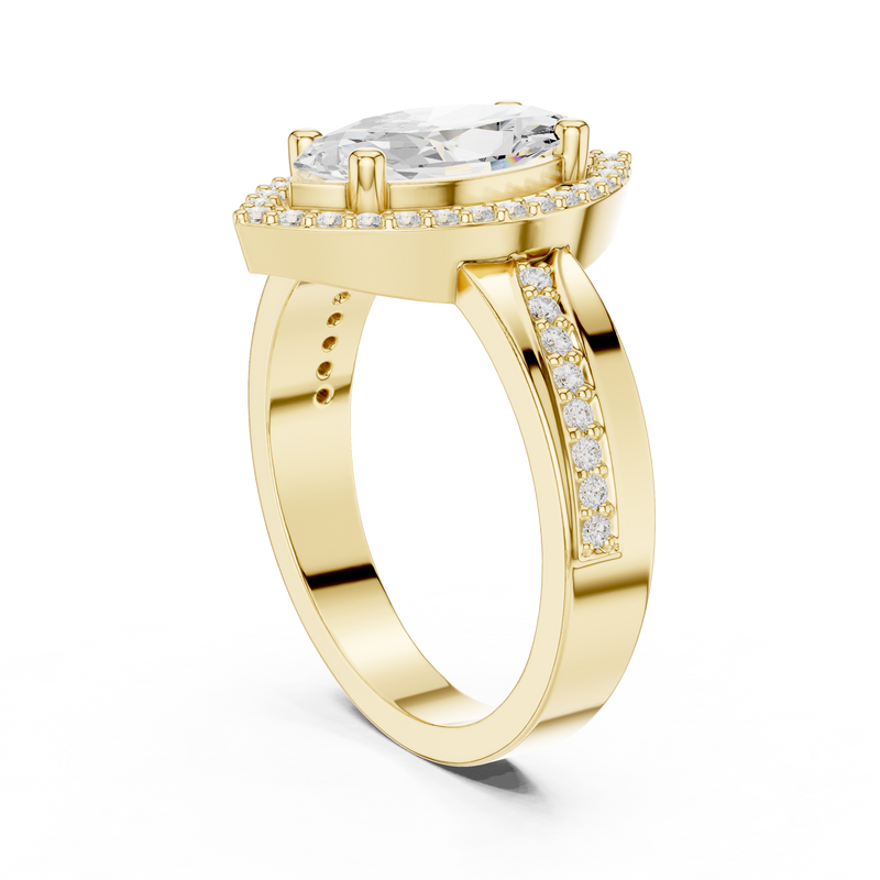 Ladies Ring DDLR-355@7 - Yellow Gold - Image