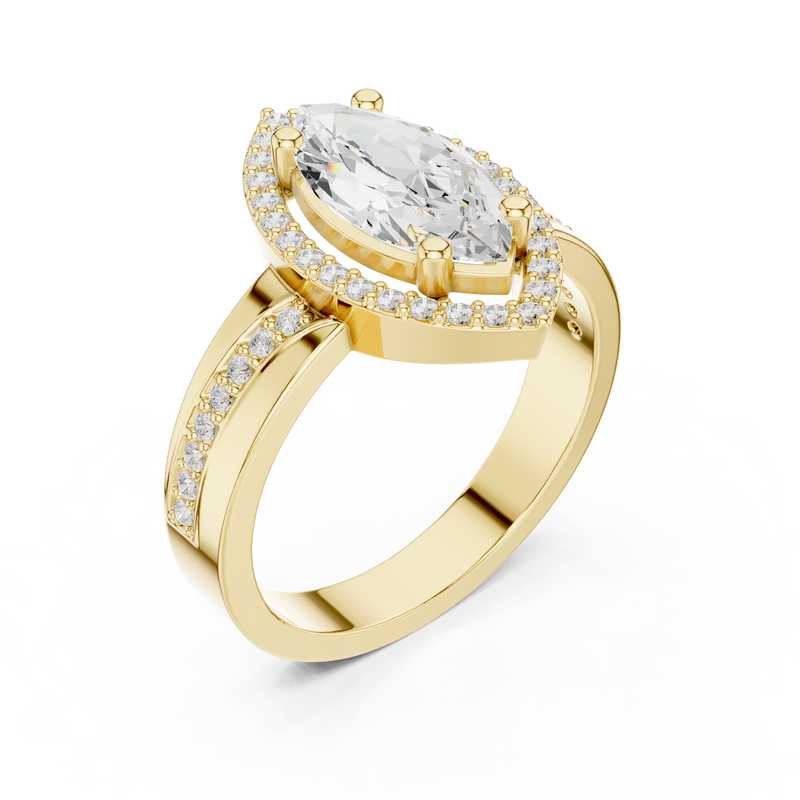 Ladies Ring DDLR-355@7 - Yellow Gold - Image