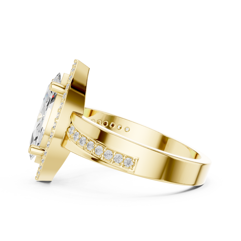 Ladies Ring DDLR-355@7 - Yellow Gold - Image