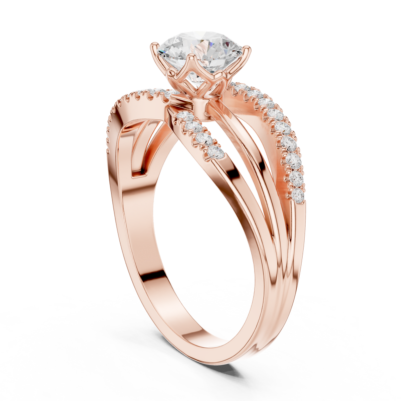 Ladies Ring DDLR-356@7 - Rose Gold - Image
