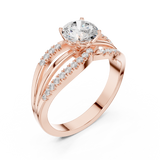 Ladies Ring DDLR-356@7 - Rose Gold - Image