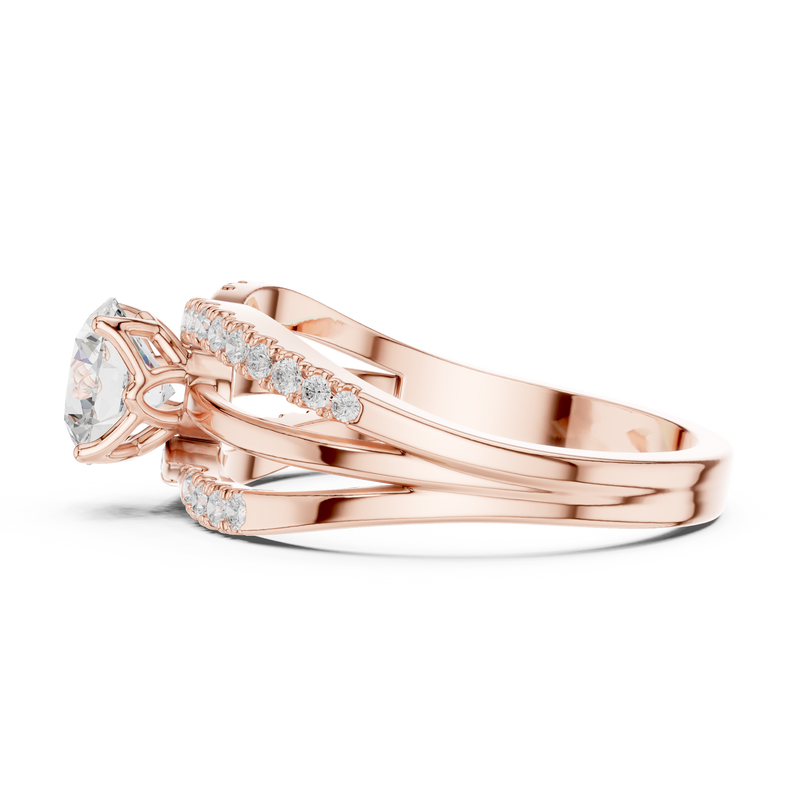 Ladies Ring DDLR-356@7 - Rose Gold - Image