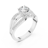 Ladies Ring DDLR-356@7 - White Gold - Image