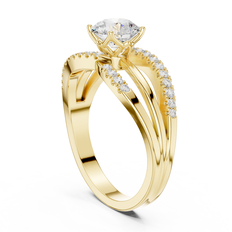 Ladies Ring DDLR-356@7 - Yellow Gold - Image