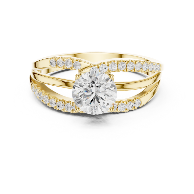 Ladies Ring DDLR-356@7 - Yellow Gold - Image