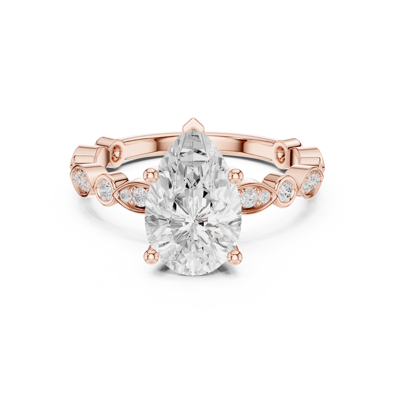 Ladies Ring DDLR-359@7 - Rose Gold - Image