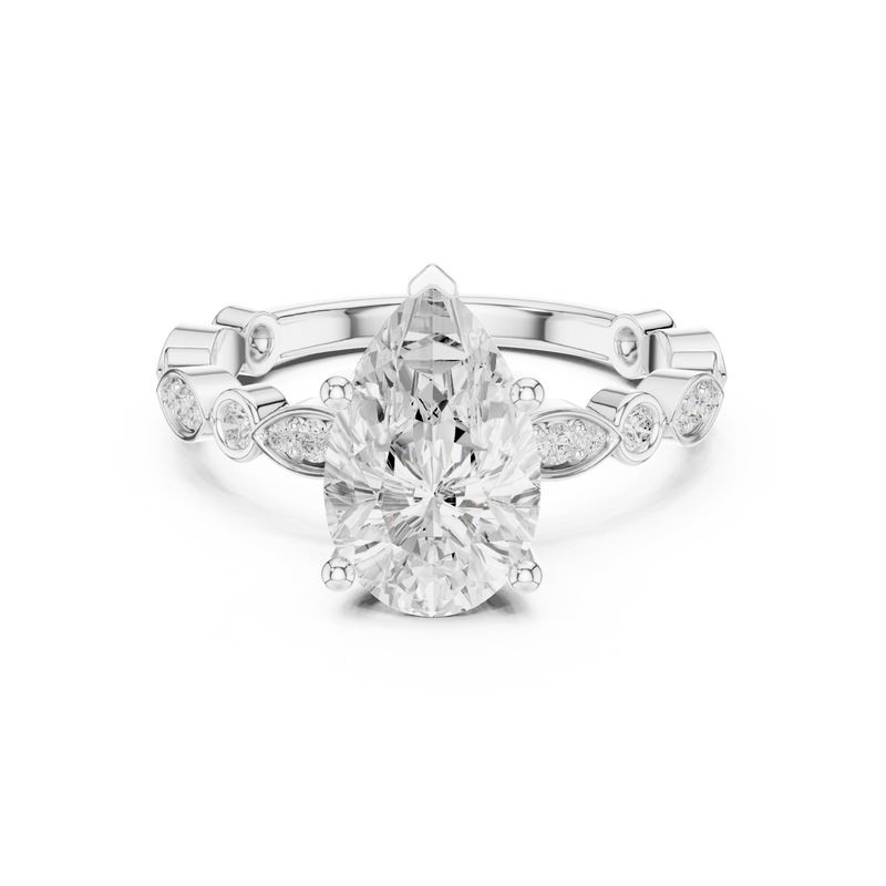 Ladies Ring DDLR-359@7 - White Gold - Image