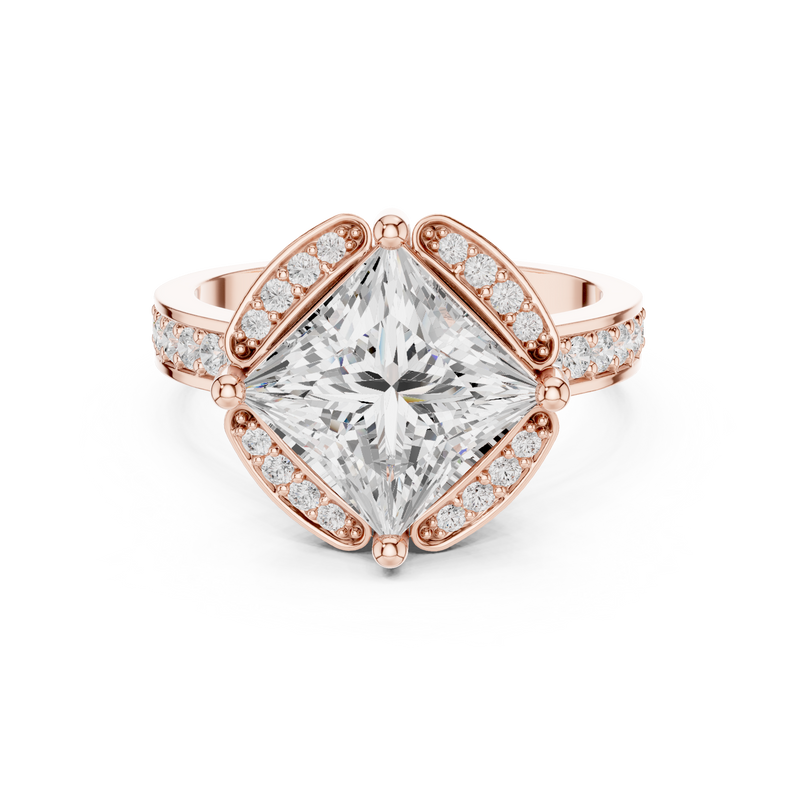 Ladies Ring DDLR-361@7 - Rose Gold - Image